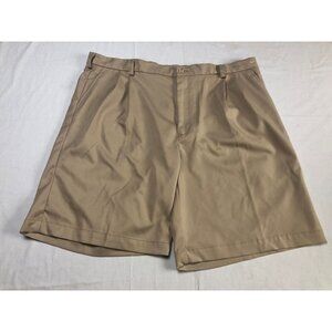 BOLLE GOLF Tech MEN'S Khaki Shorts Dress Beige Size 42 Button